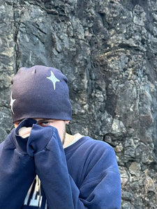 *P Navy Blue Skully